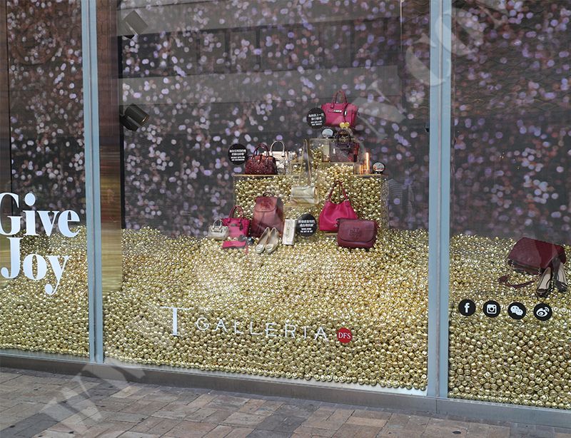 DFS Christmas Bell Window Display