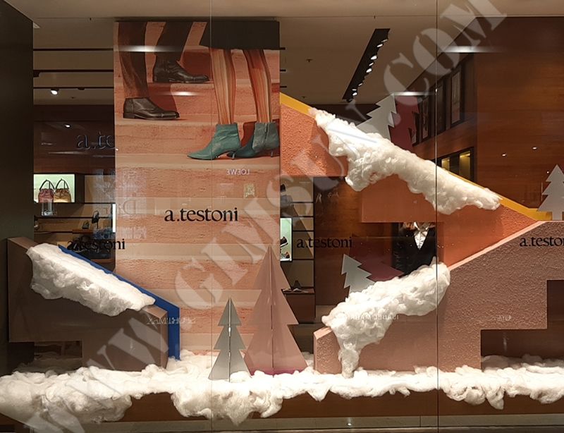 A.Testoni Christmas Window Display