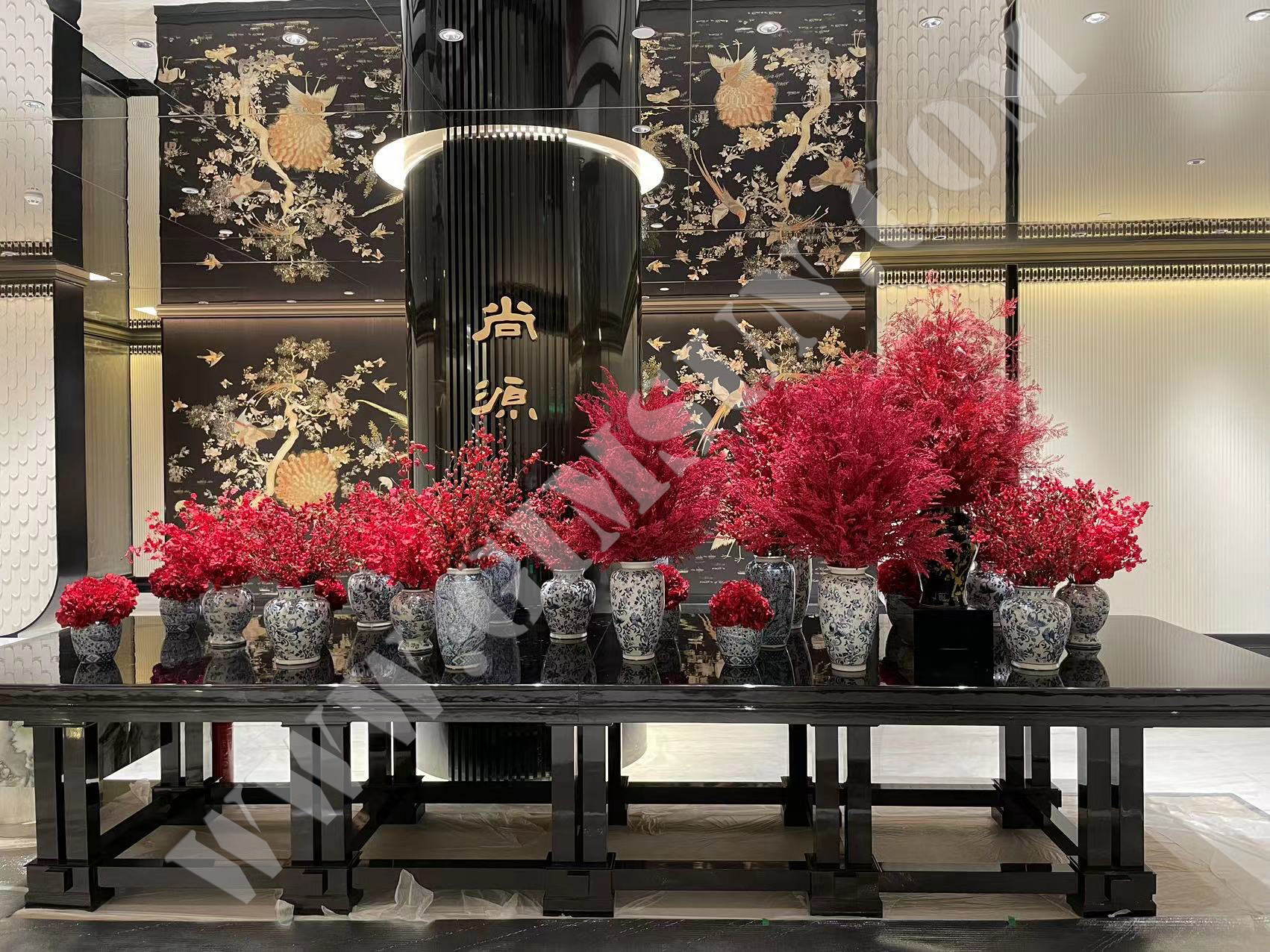 浮雕+烫金工艺之酒店软装应用