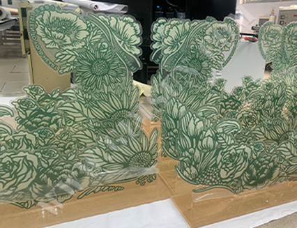 光油在櫥窗展示的應用