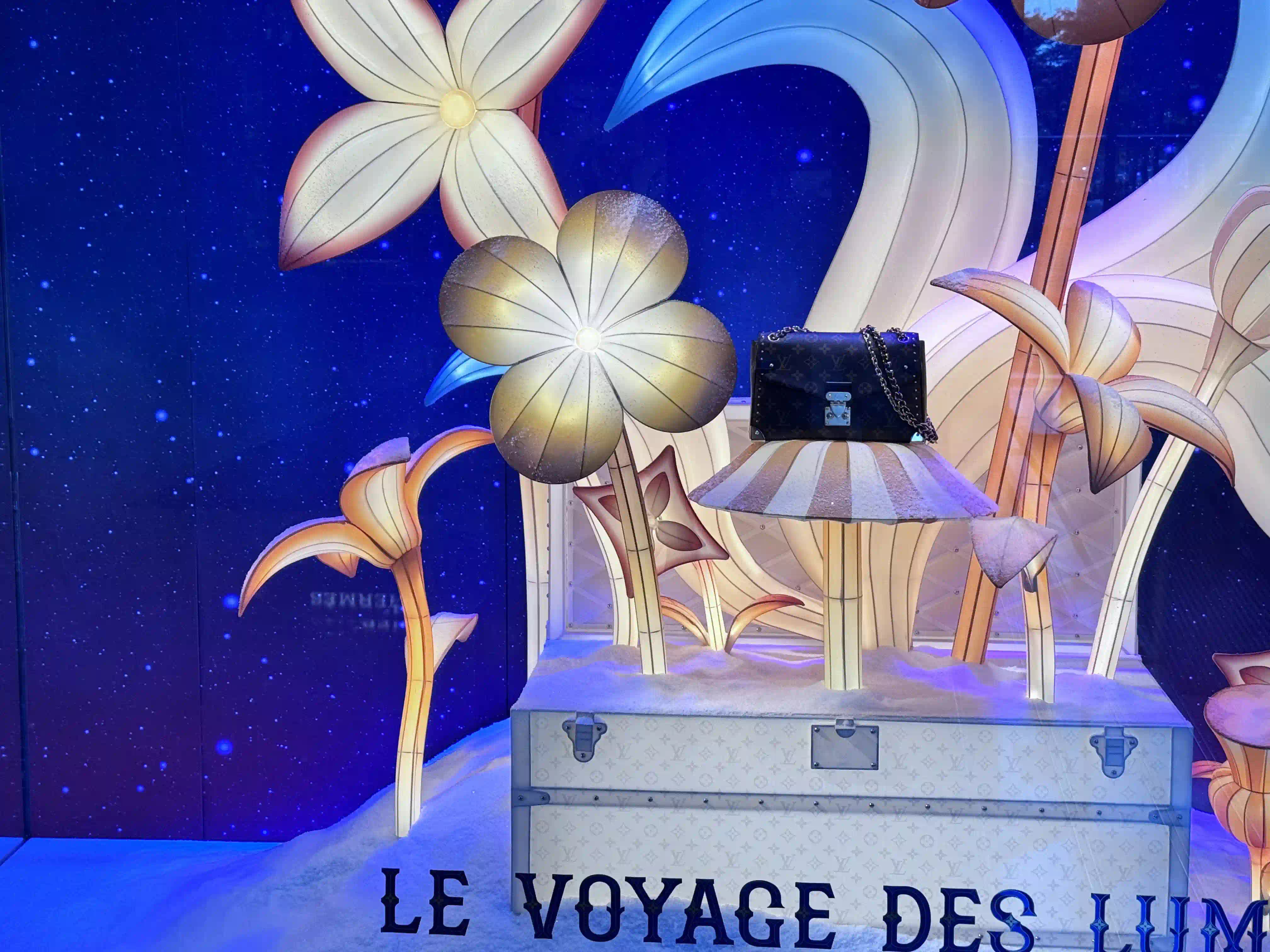 lv window display, christmas window display, display props, window display props, window display