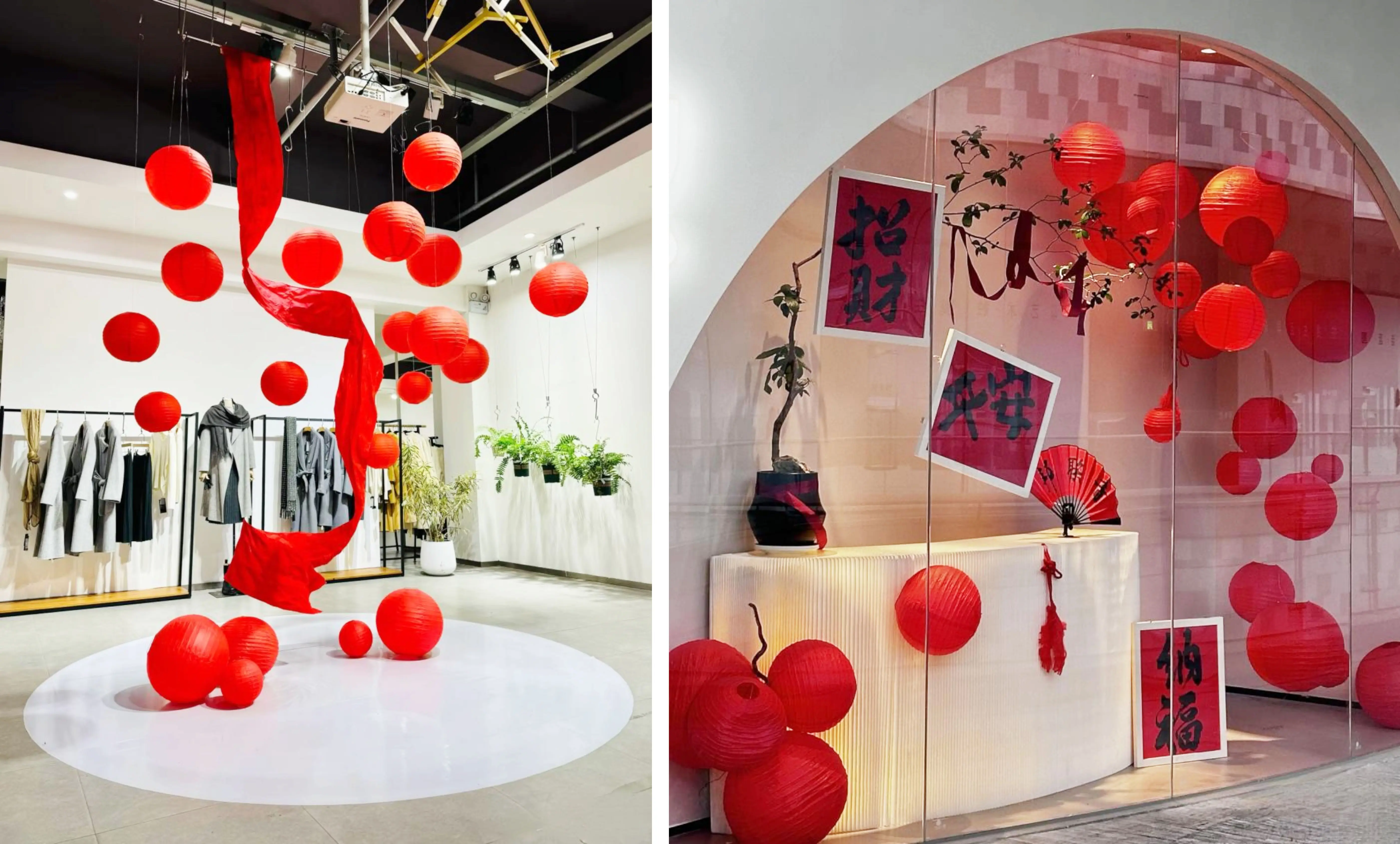 新年橱窗展示,节日橱窗展示