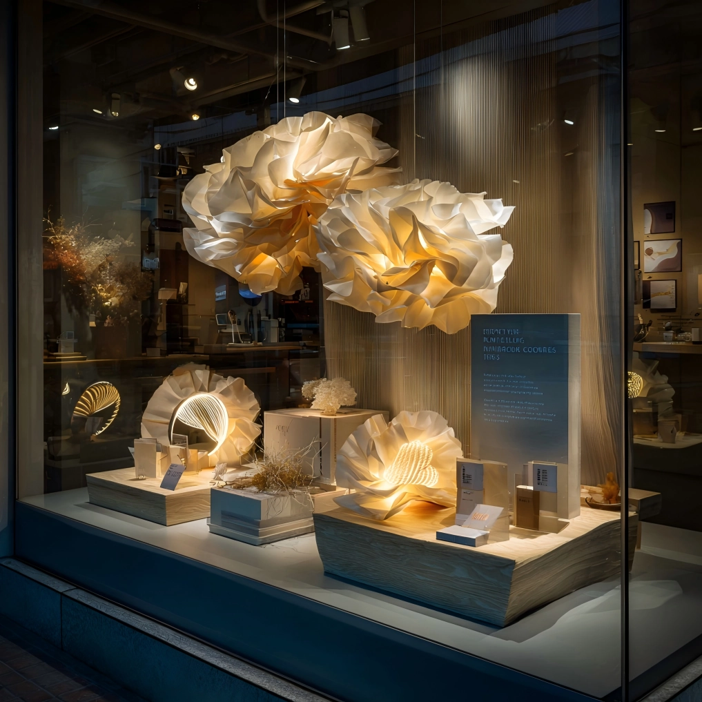 纸制品櫥窗設計