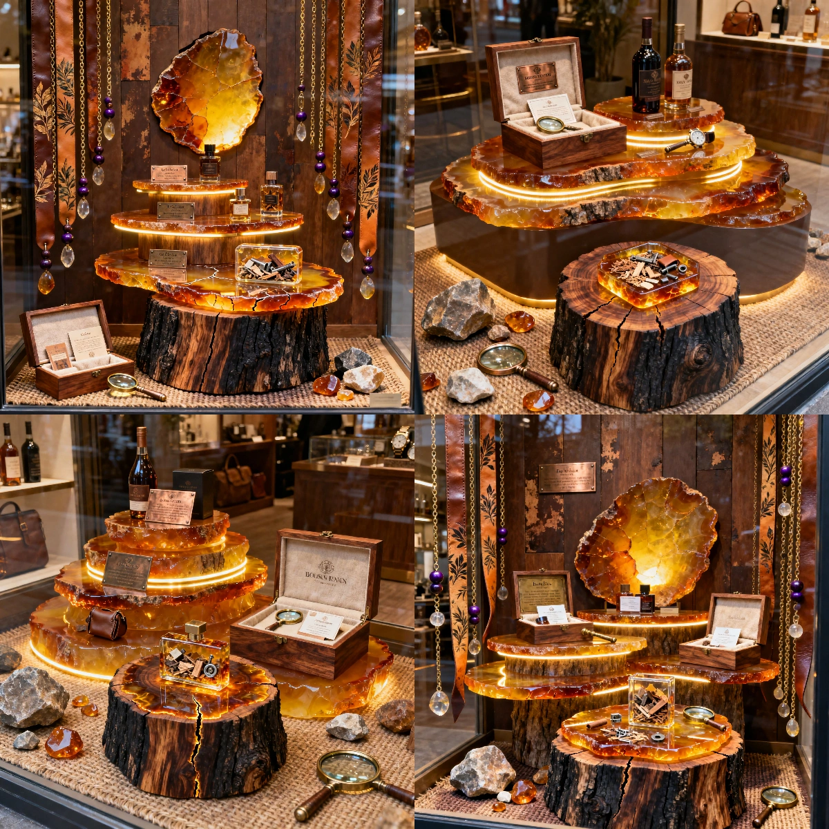 Amber Years Themed Window Display