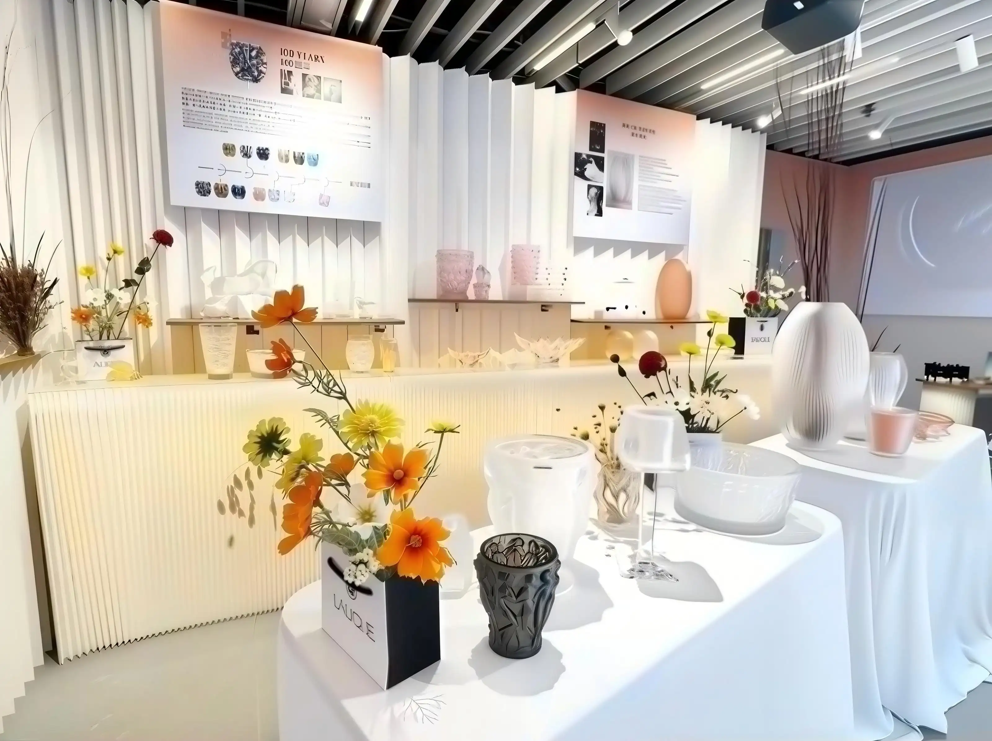 Gimsun POPUP快闪店橱窗,纸艺与木构架结合陈列