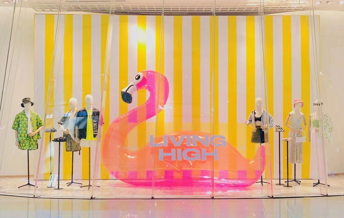 黑白撞色充氣拱門展示場景