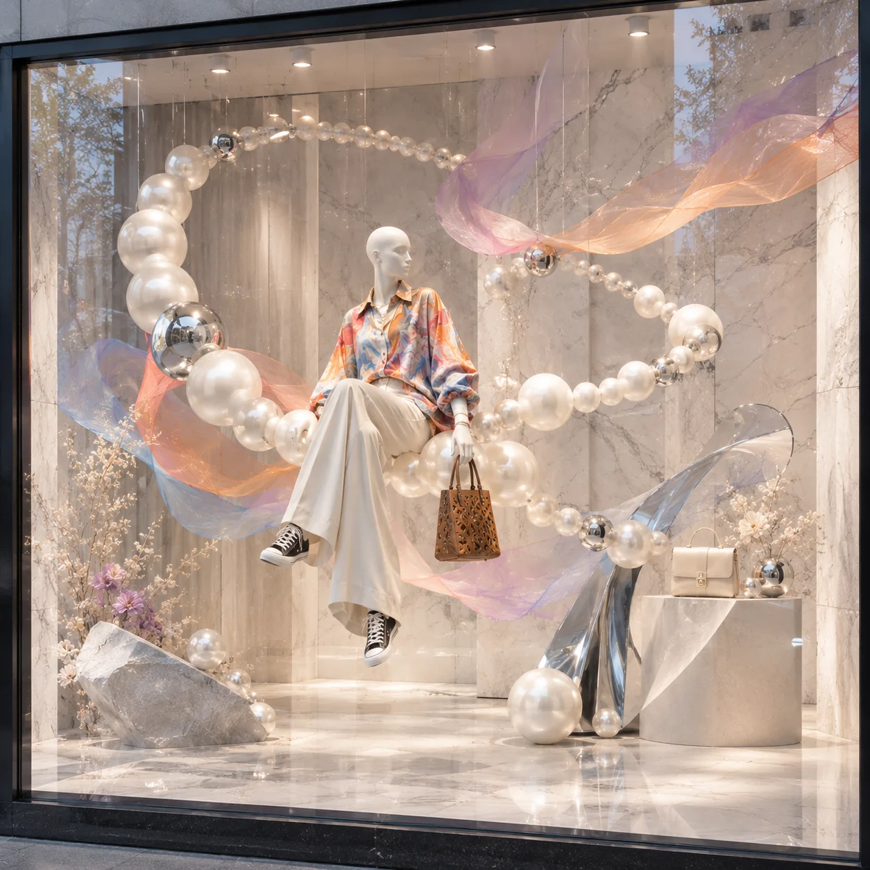Retail props and displays lift a store's visual appeal