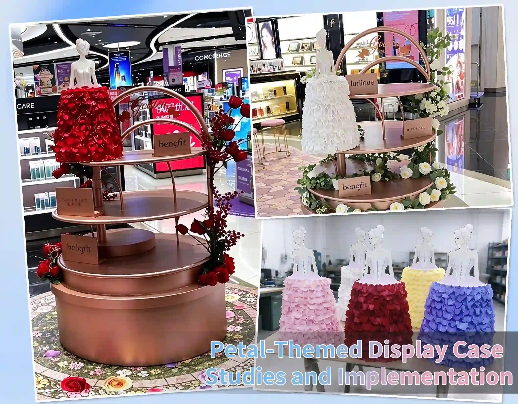 Petal-Themed Display Case Studies and Implementation